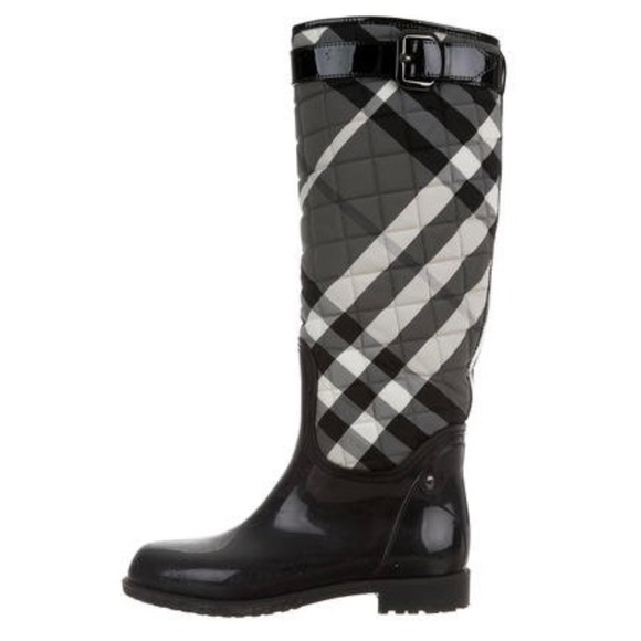 burberry quilted rain boots